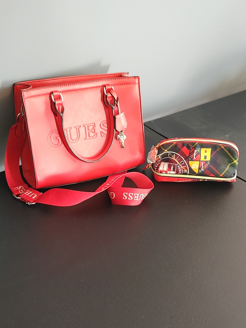 Guess Red Shoulder Bag
